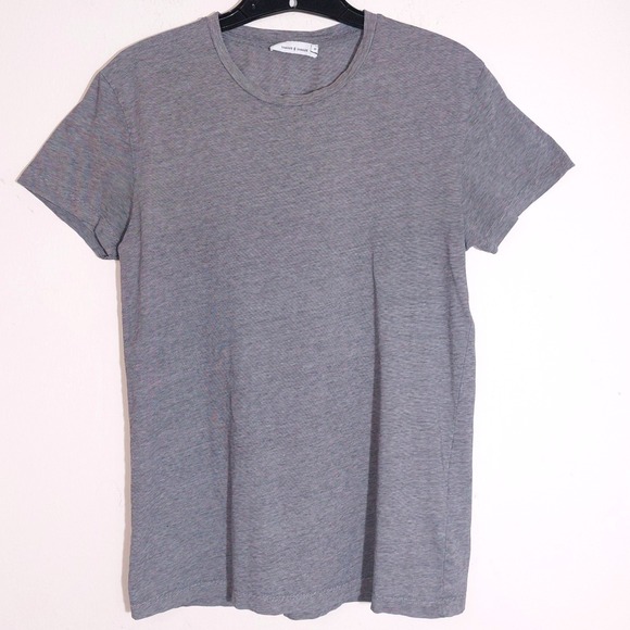 SAMSOE SAMSOE Mens Short Sleeve KRONOS O-N STRIPE T-Shirt Total Eclipse SZ S EUC - Picture 8 of 16